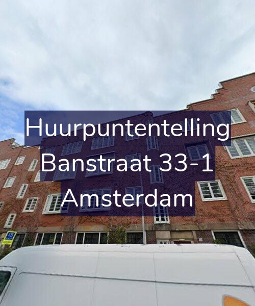 Foto gevel Huurpuntentelling voor Banstraat 33-1, Amsterdam
