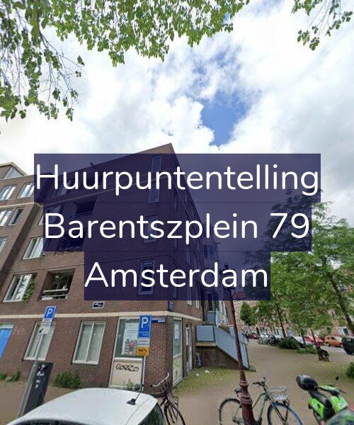 Foto gevel Huurpuntentelling voor Barentszplein 79, Amsterdam