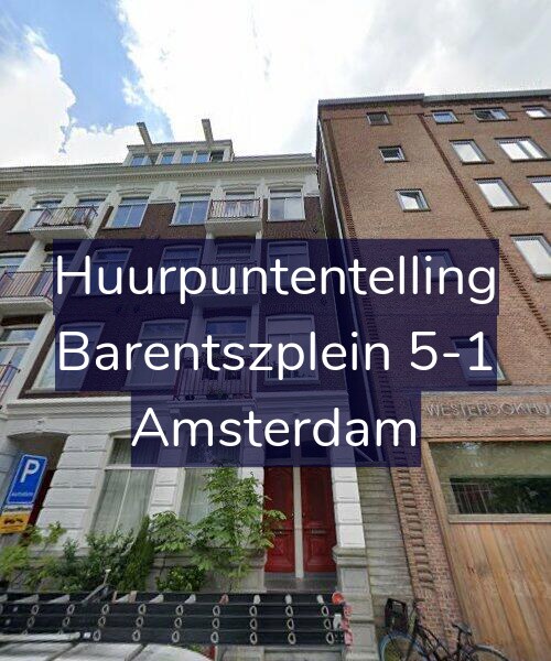Foto gevel Huurpuntentelling voor Barentszplein 5-1, Amsterdam