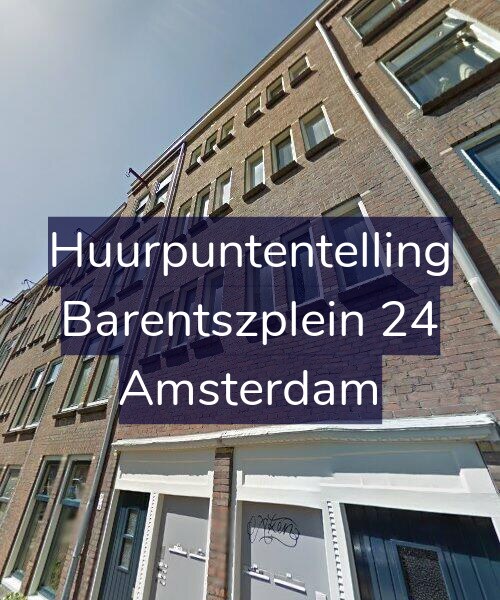 Foto gevel Huurpuntentelling voor Barentszplein 24, Amsterdam