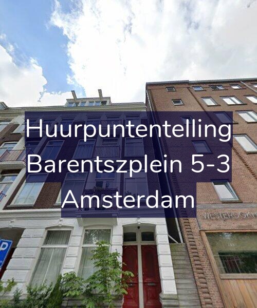 Foto gevel Huurpuntentelling voor Barentszplein 5-3, Amsterdam