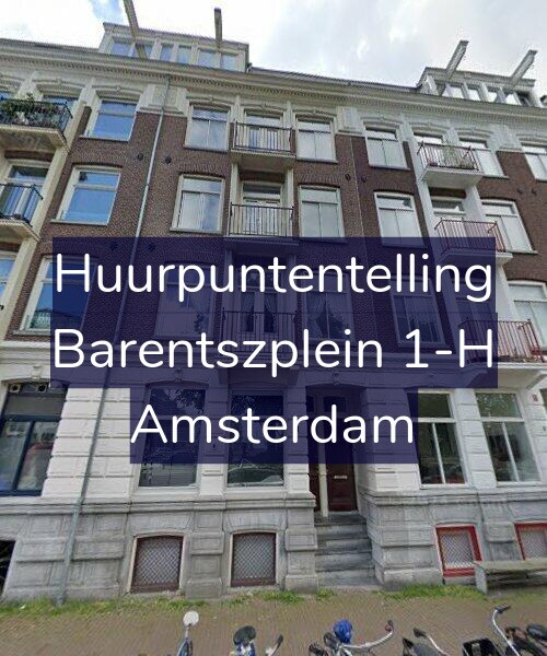 Foto gevel Huurpuntentelling voor Barentszplein 1-H, Amsterdam