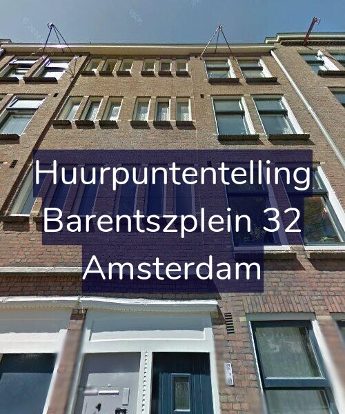 Foto gevel Huurpuntentelling voor Barentszplein 32, Amsterdam