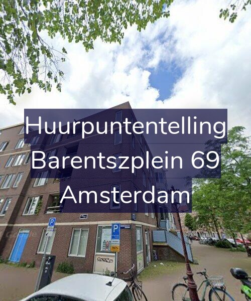 Foto gevel Huurpuntentelling voor Barentszplein 69, Amsterdam