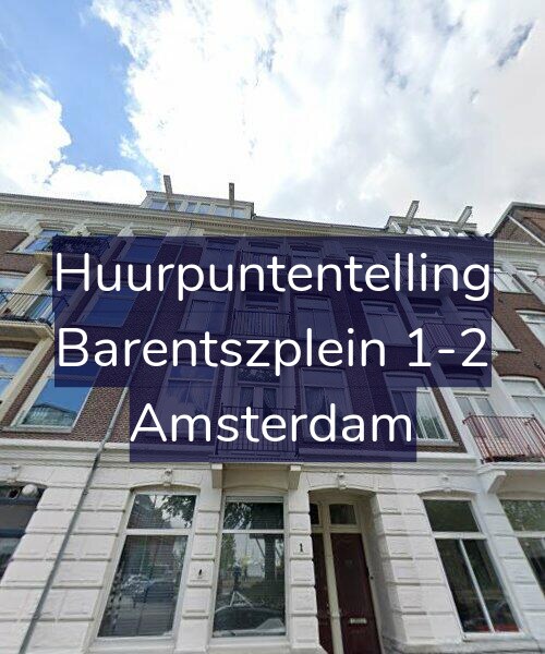 Foto gevel Huurpuntentelling voor Barentszplein 1-2, Amsterdam