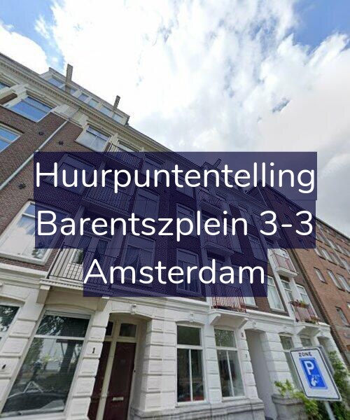 Foto gevel Huurpuntentelling voor Barentszplein 3-3, Amsterdam