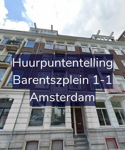 Foto gevel Huurpuntentelling voor Barentszplein 1-1, Amsterdam