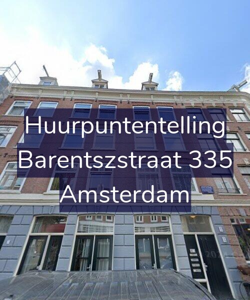Foto gevel Huurpuntentelling voor Barentszstraat 335, Amsterdam