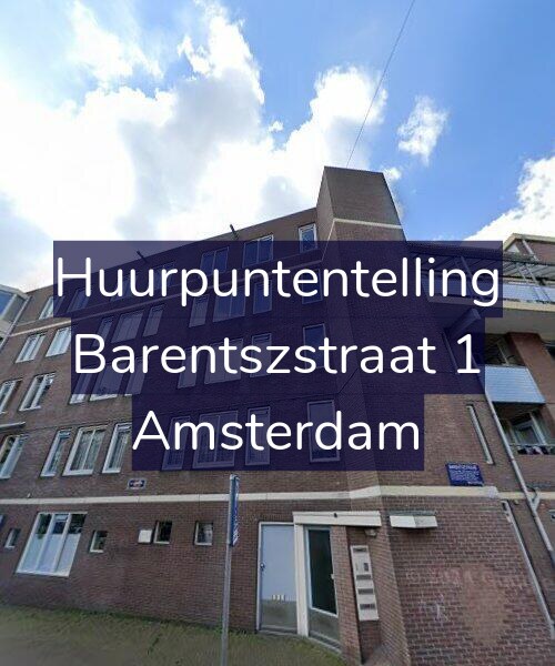 Foto gevel Huurpuntentelling voor Barentszstraat 1, Amsterdam