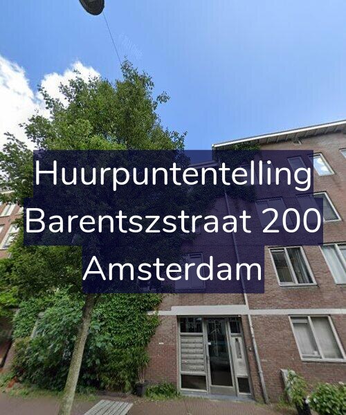 Foto gevel Huurpuntentelling voor Barentszstraat 200, Amsterdam