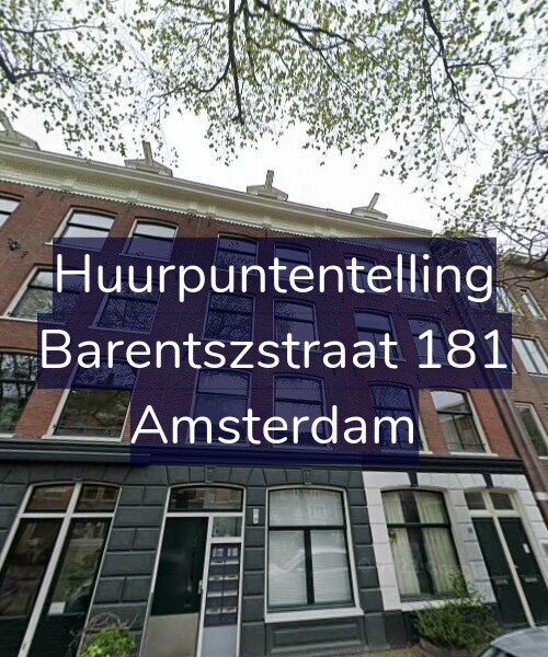 Foto gevel Huurpuntentelling voor Barentszstraat 181, Amsterdam