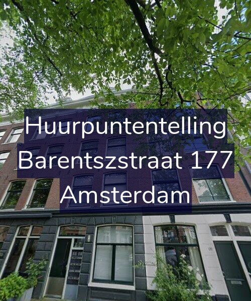 Foto gevel Huurpuntentelling voor Barentszstraat 177, Amsterdam