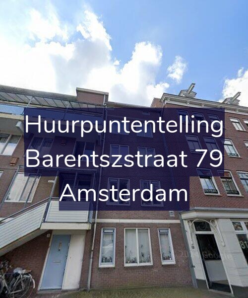 Foto gevel Huurpuntentelling voor Barentszstraat 79, Amsterdam