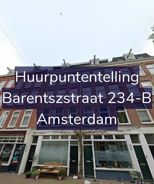 Foto gevel Huurpuntentelling voor Barentszstraat 234-B, Amsterdam