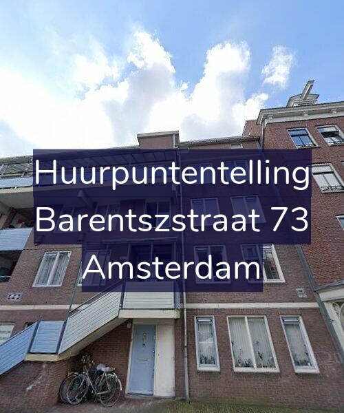 Foto gevel Huurpuntentelling voor Barentszstraat 73, Amsterdam