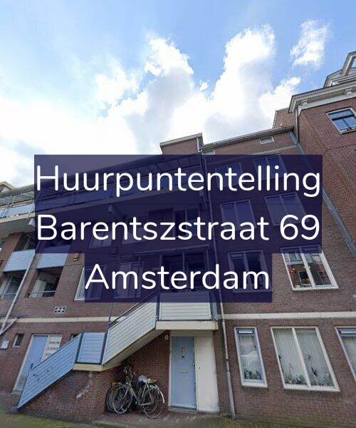 Foto gevel Huurpuntentelling voor Barentszstraat 69, Amsterdam
