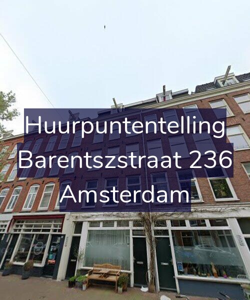 Foto gevel Huurpuntentelling voor Barentszstraat 236, Amsterdam