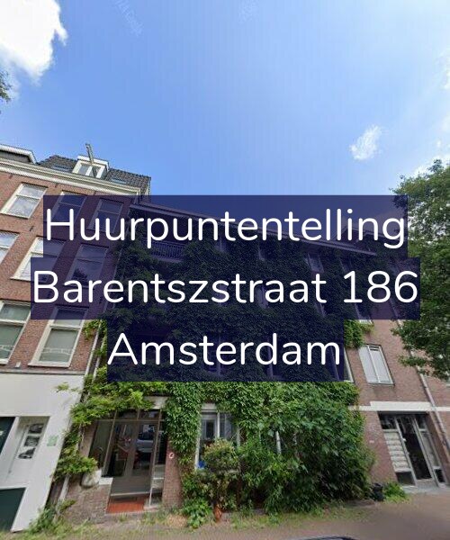 Foto gevel Huurpuntentelling voor Barentszstraat 186, Amsterdam