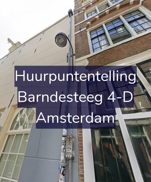 Foto gevel Huurpuntentelling voor Barndesteeg 4-D, Amsterdam