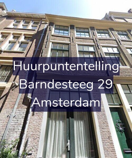 Foto gevel Huurpuntentelling voor Barndesteeg 29, Amsterdam
