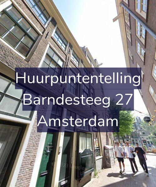 Foto gevel Huurpuntentelling voor Barndesteeg 27, Amsterdam