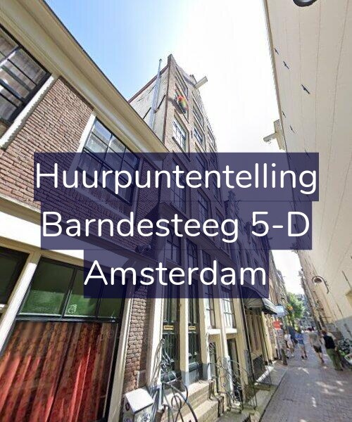 Foto gevel Huurpuntentelling voor Barndesteeg 5-D, Amsterdam