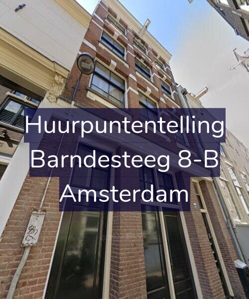 Foto gevel Huurpuntentelling voor Barndesteeg 8-B, Amsterdam