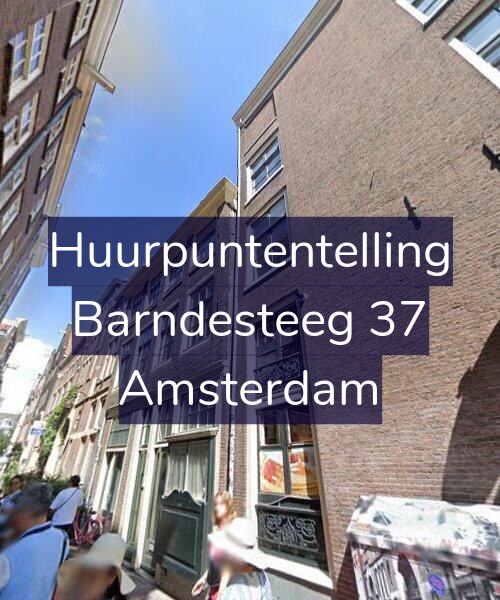 Foto gevel Huurpuntentelling voor Barndesteeg 37, Amsterdam