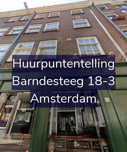 Foto gevel Huurpuntentelling voor Barndesteeg 18-3, Amsterdam