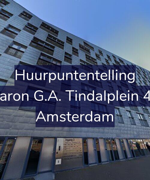 Foto gevel Huurpuntentelling voor Baron G.A. Tindalplein 49, Amsterdam
