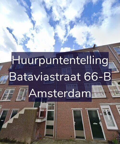 Foto gevel Huurpuntentelling voor Bataviastraat 66-B, Amsterdam