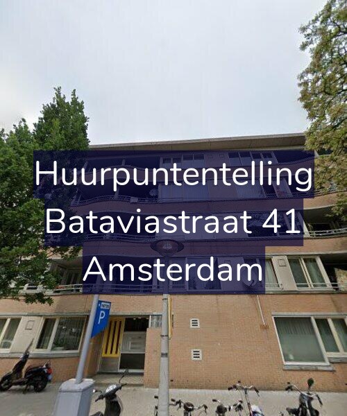 Foto gevel Huurpuntentelling voor Bataviastraat 41, Amsterdam