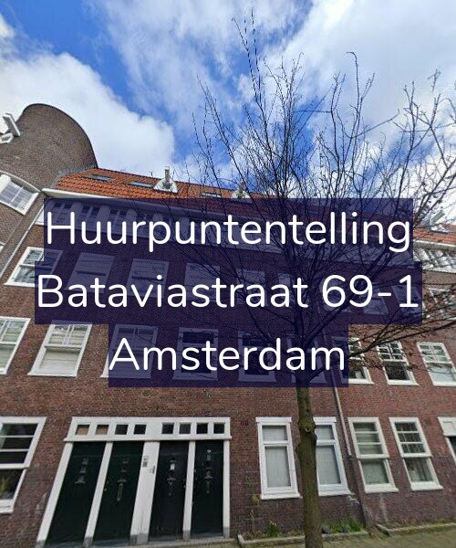 Foto gevel Huurpuntentelling voor Bataviastraat 69-1, Amsterdam