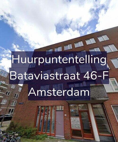 Foto gevel Huurpuntentelling voor Bataviastraat 46-F, Amsterdam