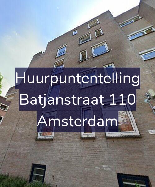 Foto gevel Huurpuntentelling voor Batjanstraat 110, Amsterdam
