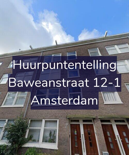 Foto gevel Huurpuntentelling voor Baweanstraat 12-1, Amsterdam