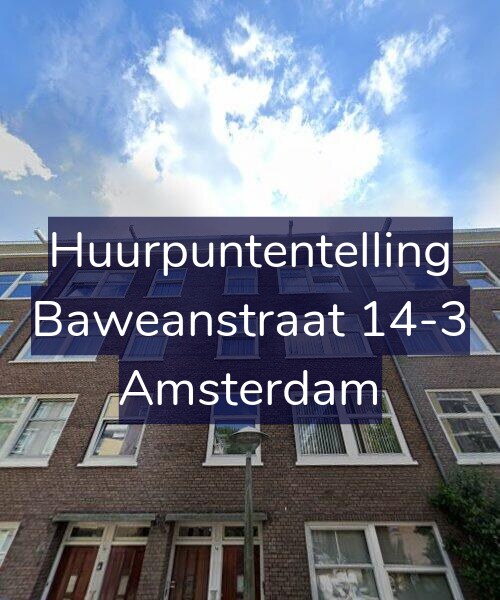 Foto gevel Huurpuntentelling voor Baweanstraat 14-3, Amsterdam