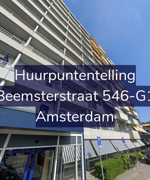 Foto gevel Huurpuntentelling voor Beemsterstraat 546-G1, Amsterdam
