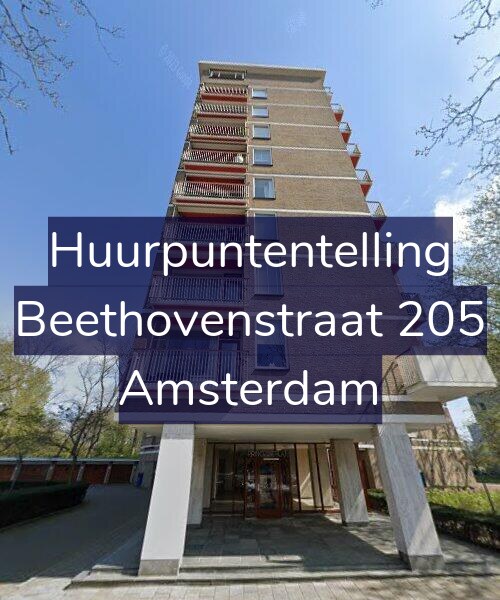 Foto gevel Huurpuntentelling voor Beethovenstraat 205, Amsterdam