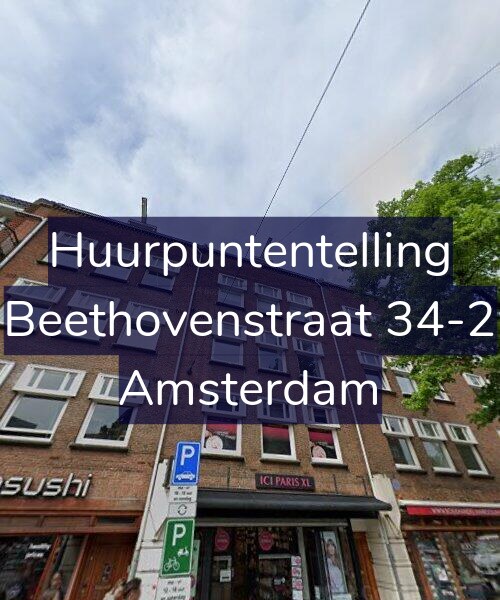 Foto gevel Huurpuntentelling voor Beethovenstraat 34-2, Amsterdam