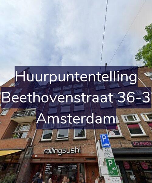Foto gevel Huurpuntentelling voor Beethovenstraat 36-3, Amsterdam