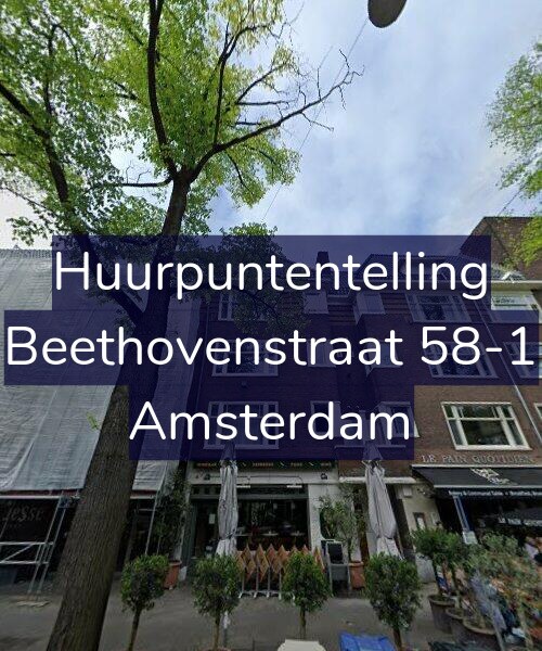 Foto gevel Huurpuntentelling voor Beethovenstraat 58-1, Amsterdam