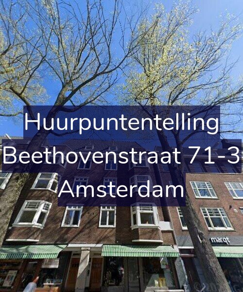 Foto gevel Huurpuntentelling voor Beethovenstraat 71-3, Amsterdam