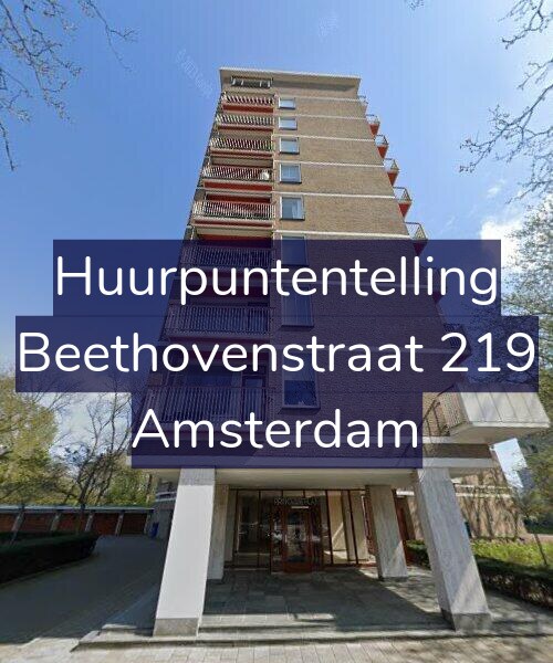 Foto gevel Huurpuntentelling voor Beethovenstraat 219, Amsterdam