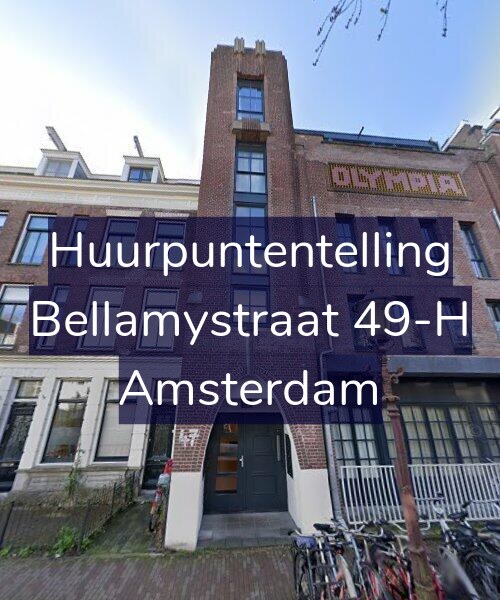 Foto gevel Huurpuntentelling voor Bellamystraat 49-H, Amsterdam