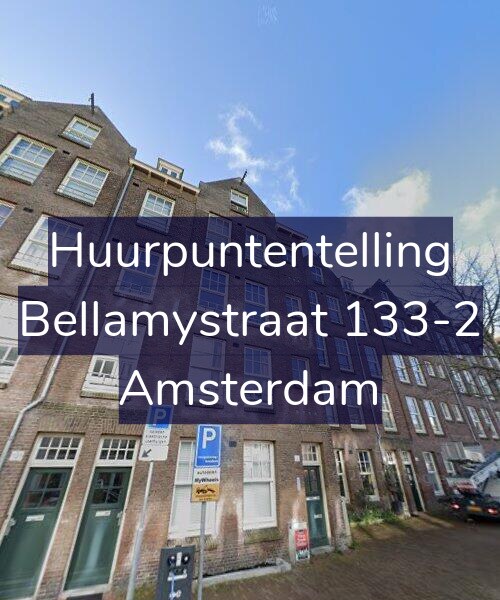 Foto gevel Huurpuntentelling voor Bellamystraat 133-2, Amsterdam