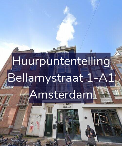 Foto gevel Huurpuntentelling voor Bellamystraat 1-A1, Amsterdam