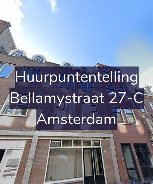 Foto gevel Huurpuntentelling voor Bellamystraat 27-C, Amsterdam