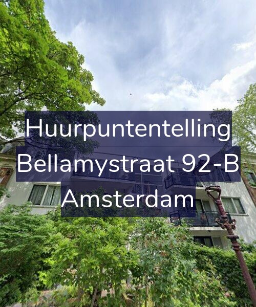Foto gevel Huurpuntentelling voor Bellamystraat 92-B, Amsterdam
