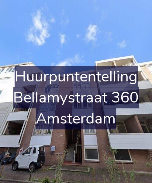 Foto gevel Huurpuntentelling voor Bellamystraat 360, Amsterdam